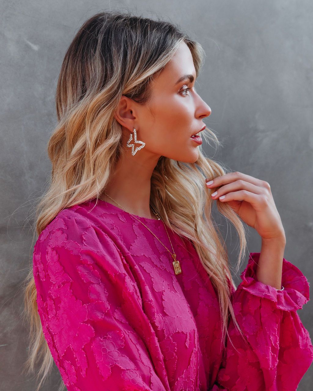 Monarch Pave Hoops