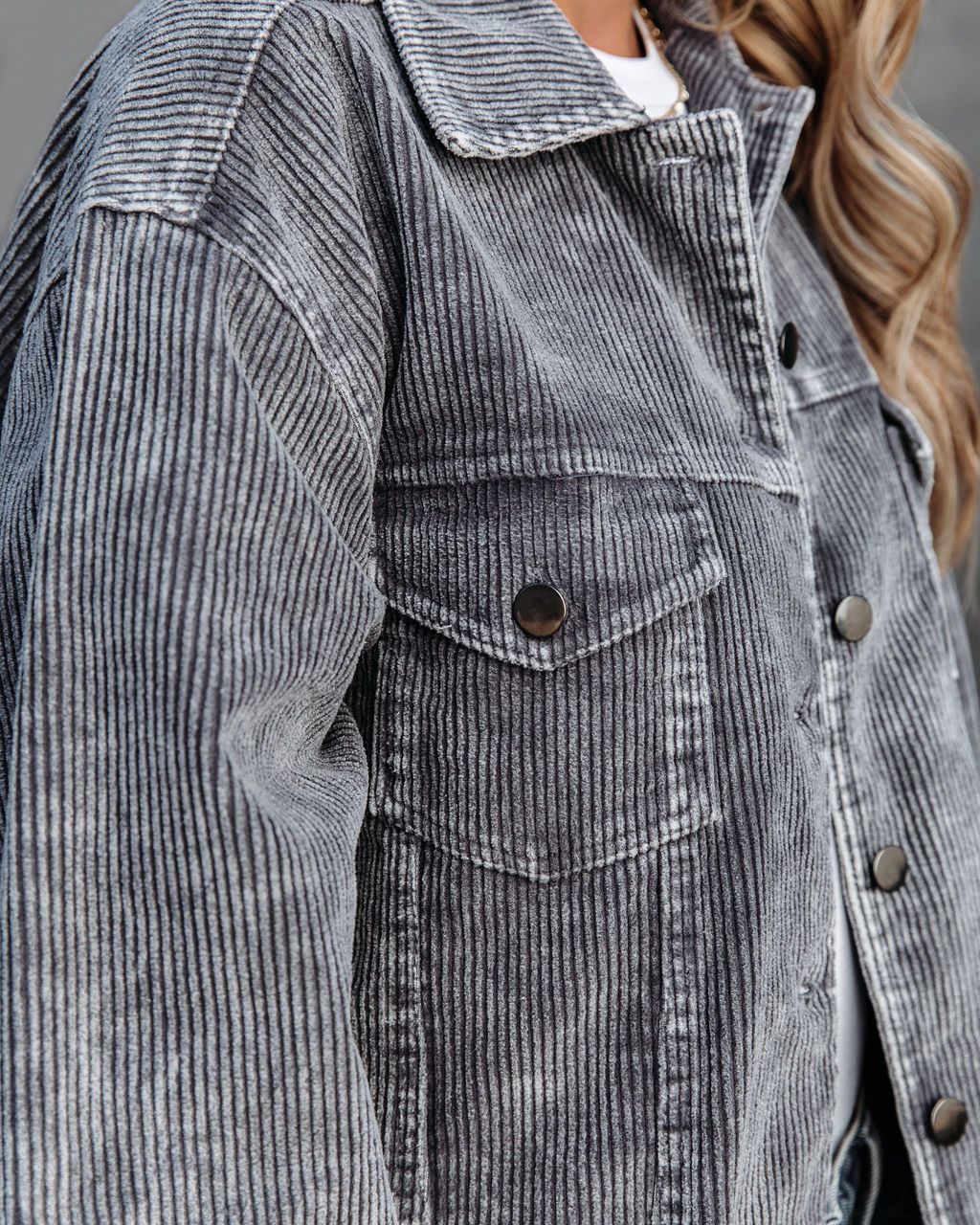 Paddington Distressed Cotton Corduroy Jacket