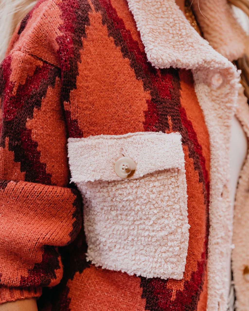 PREORDER - Parkside Patterned Knit Jacket