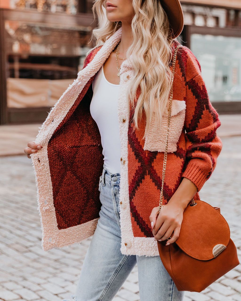 PREORDER - Parkside Patterned Knit Jacket