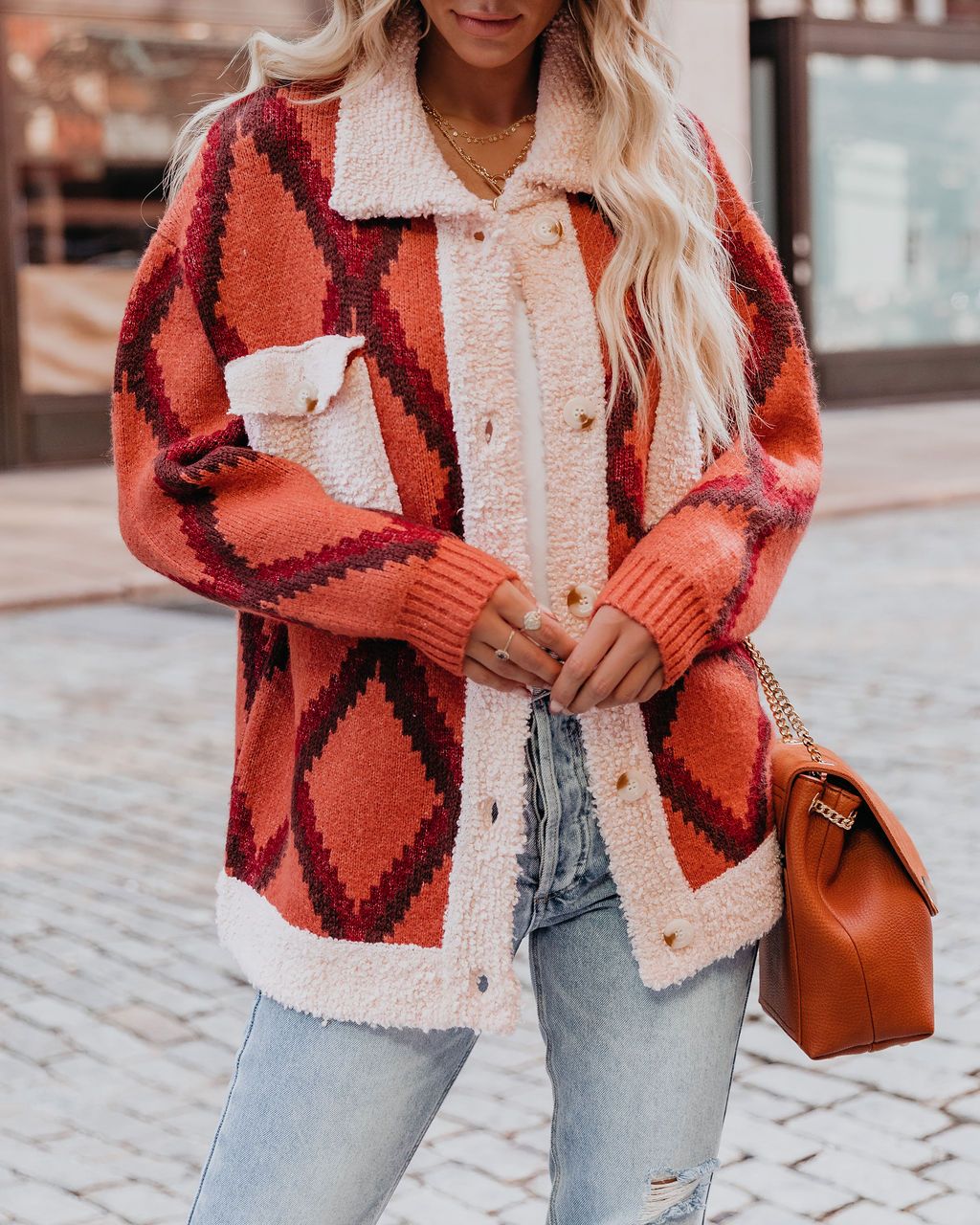 PREORDER - Parkside Patterned Knit Jacket